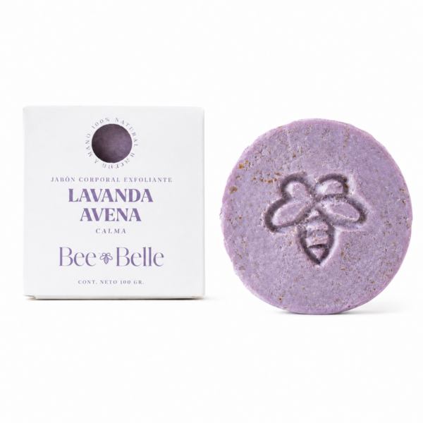 Jabón Corporal Exfoliante de Lavanda y Avena